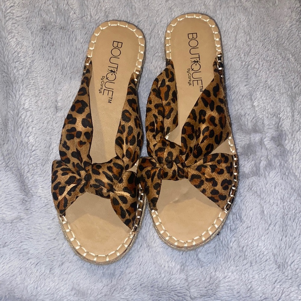 Corkys "Gravity" Knotted Crisscross Slip-on Wedge Espadrilles - NWOT